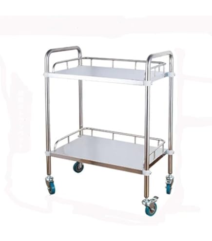 Amazon.co.jp: 医療用ワゴン 60×86×40cm ステンレス トロリー